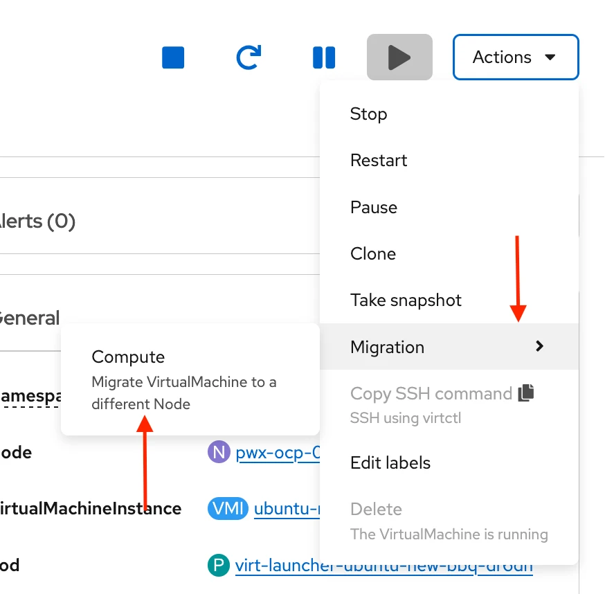 OpenShift console migration