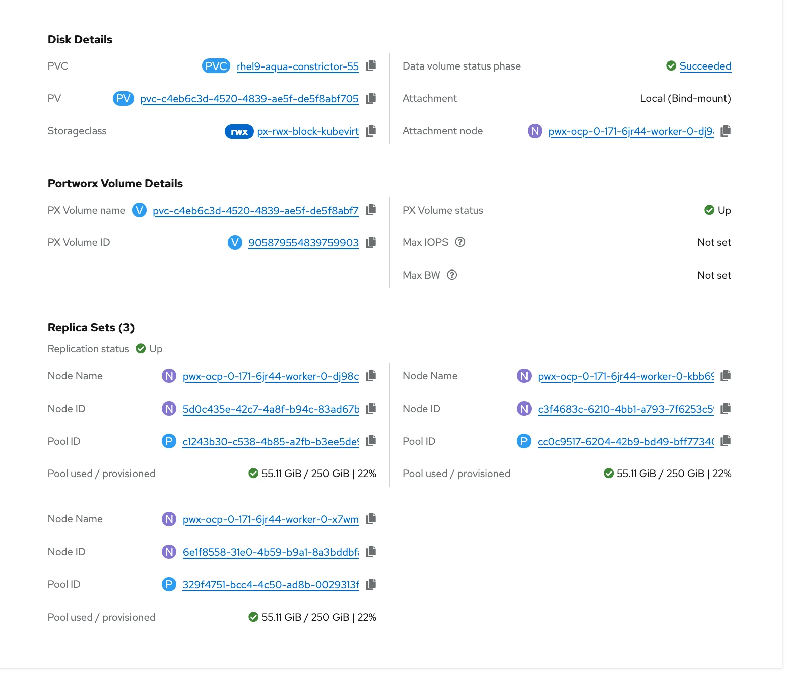 vm details section