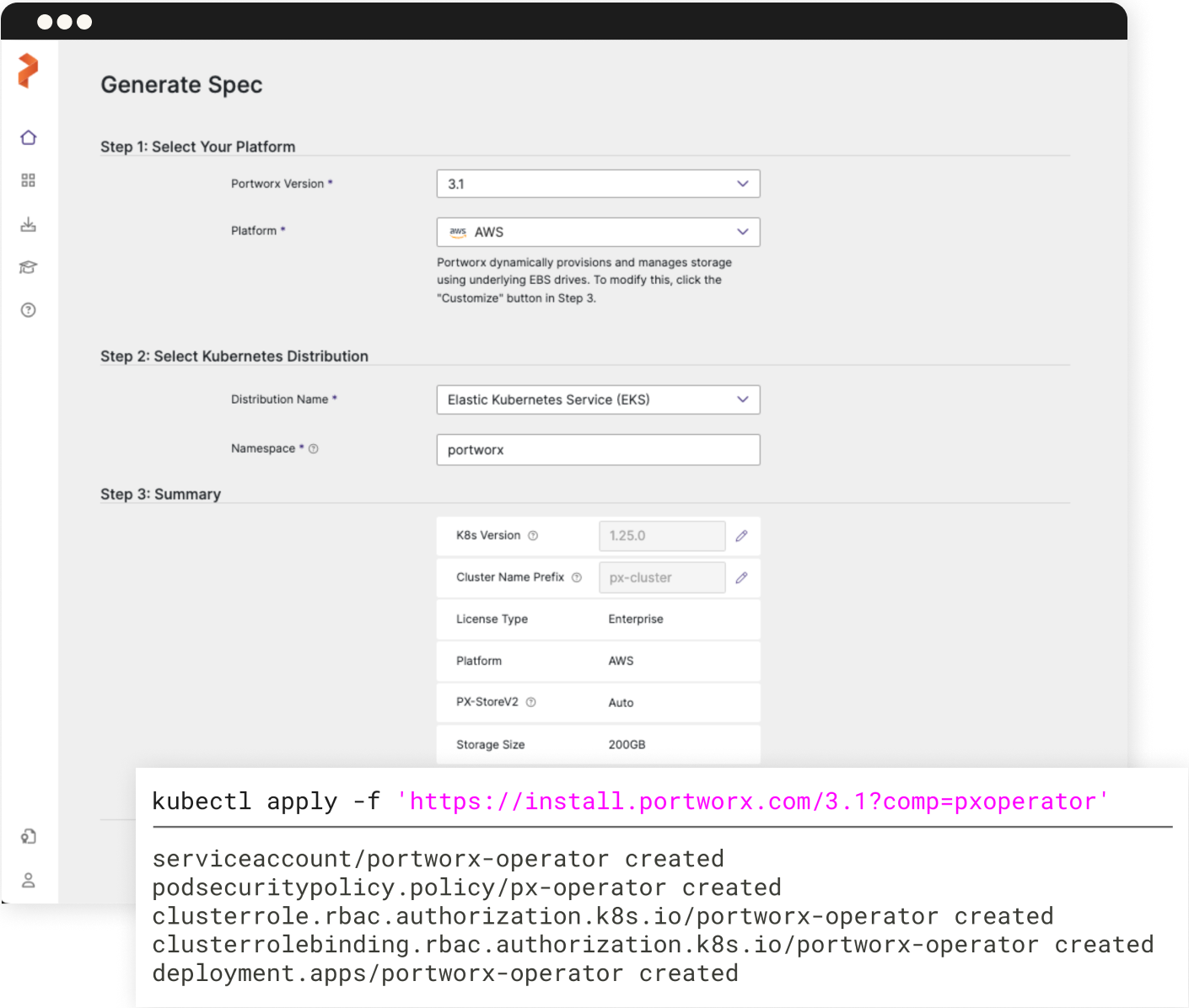 generate spec