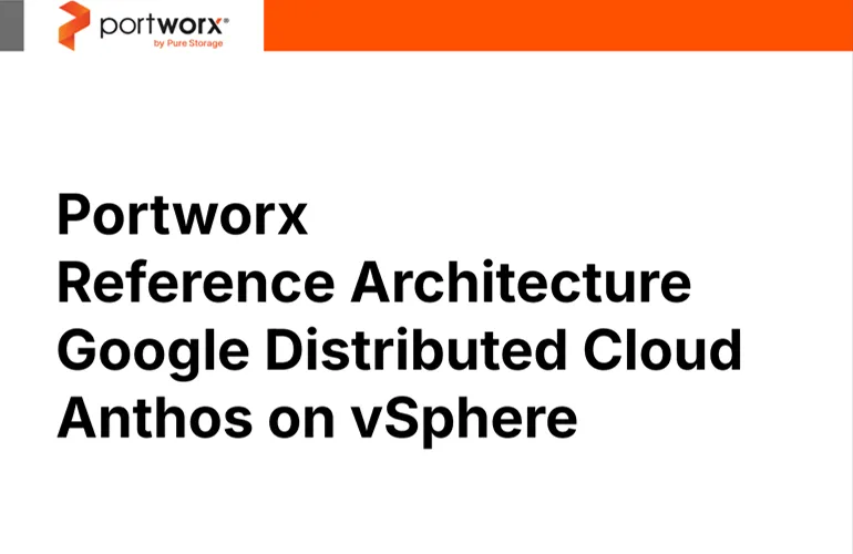 Reference Architecture Google Distributed Cloud Anthos