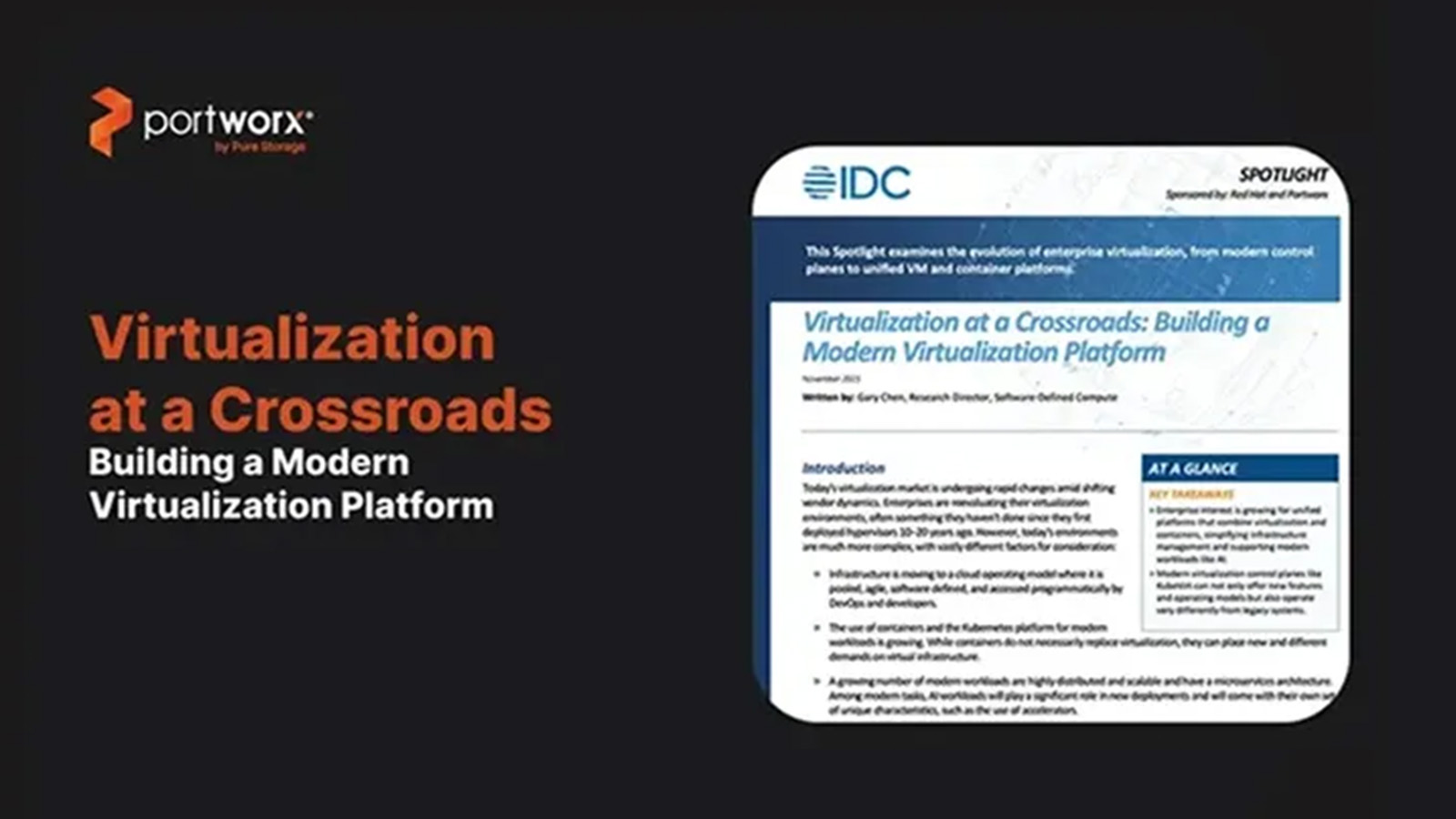 Virtualization at a Crossroads: Building a Modern Virtualization Platform