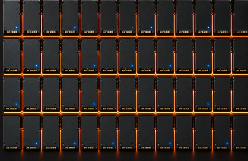 ssd grid orange lighting