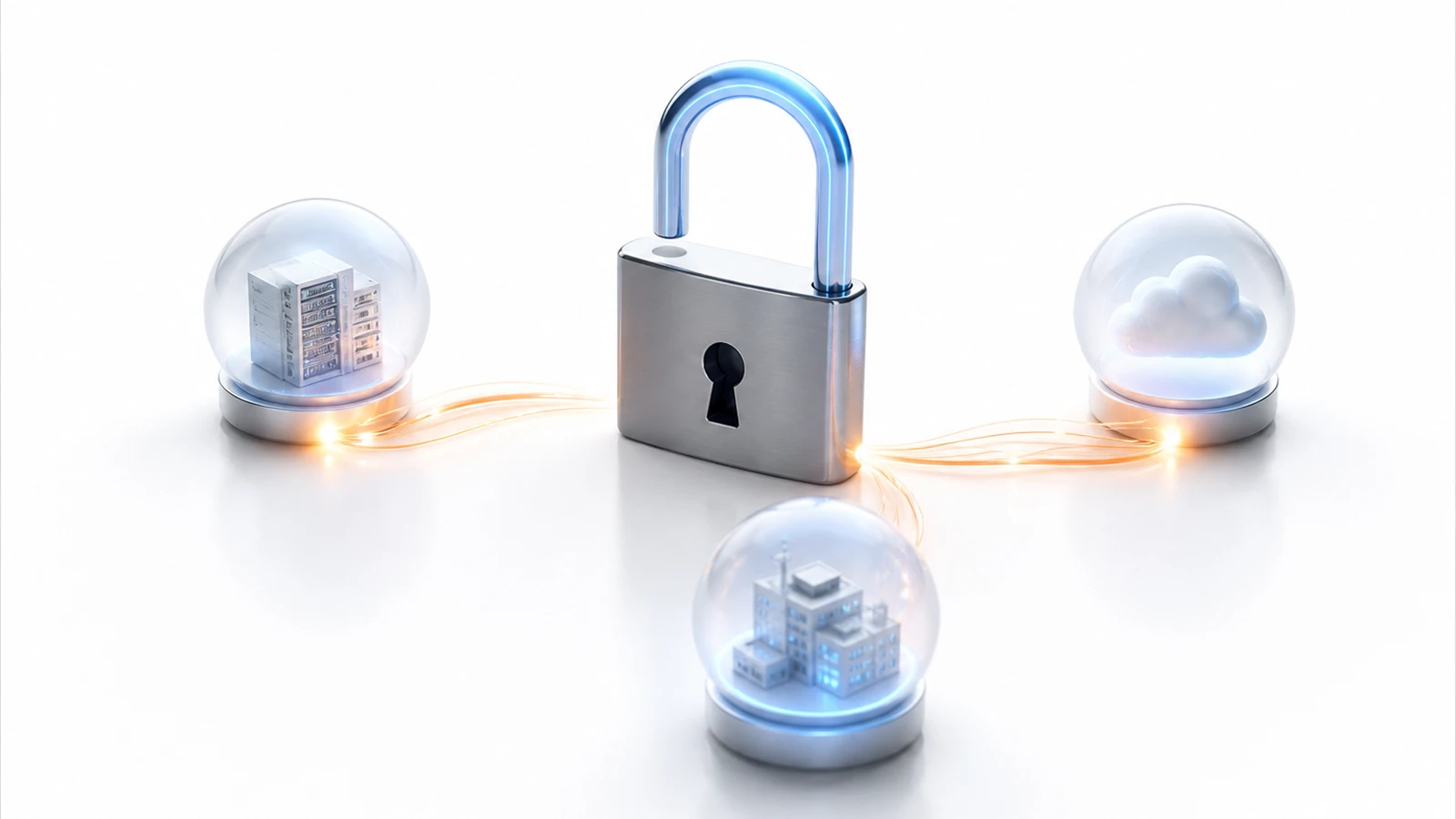 open padlock cloud storage